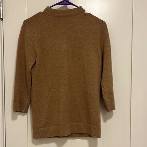 3/4 Sleeve Club Monaco Brown Mockneck Sweater Women’s Size S